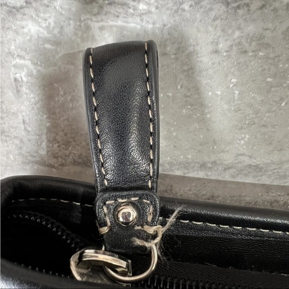 Vintage Y2K Fossil Shoulder Bag All Over Print Black and Brown Canvas - Picture 7 of 12